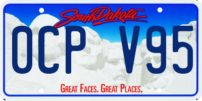 SD license plate 0CPV95