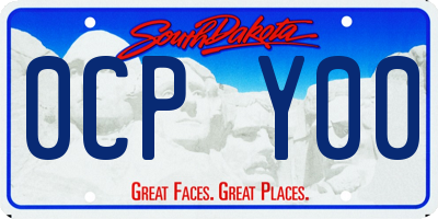 SD license plate 0CPY00
