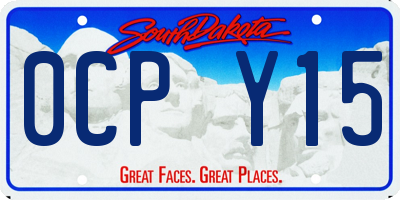 SD license plate 0CPY15