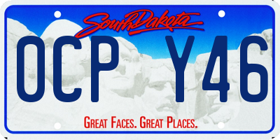 SD license plate 0CPY46