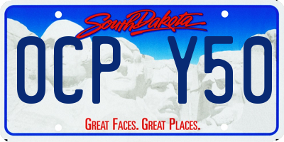 SD license plate 0CPY50