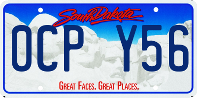 SD license plate 0CPY56