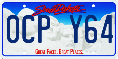 SD license plate 0CPY64