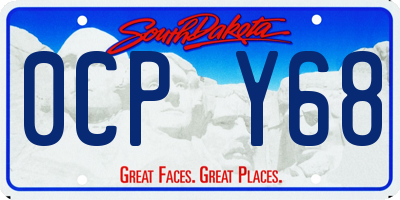 SD license plate 0CPY68