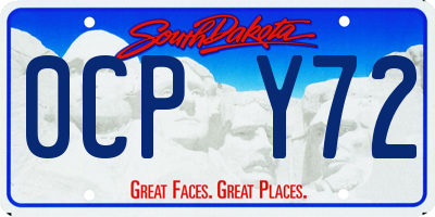 SD license plate 0CPY72