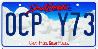 SD license plate 0CPY73