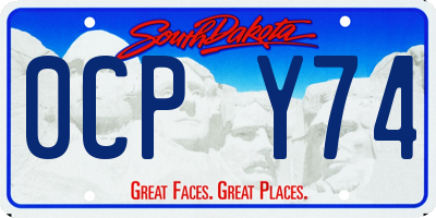 SD license plate 0CPY74
