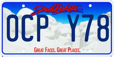 SD license plate 0CPY78