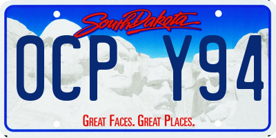 SD license plate 0CPY94