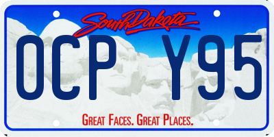 SD license plate 0CPY95