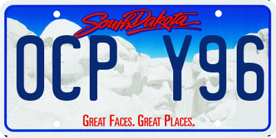 SD license plate 0CPY96