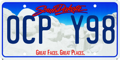 SD license plate 0CPY98