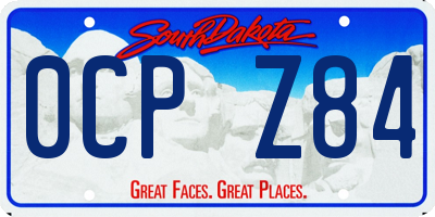 SD license plate 0CPZ84