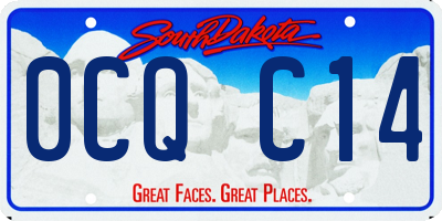 SD license plate 0CQC14