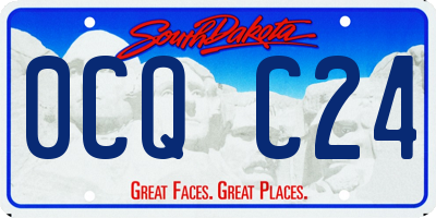SD license plate 0CQC24