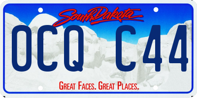 SD license plate 0CQC44