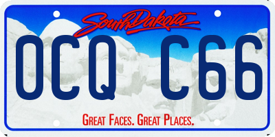 SD license plate 0CQC66