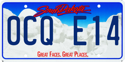 SD license plate 0CQE14