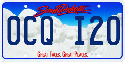 SD license plate 0CQI20