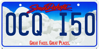 SD license plate 0CQI50