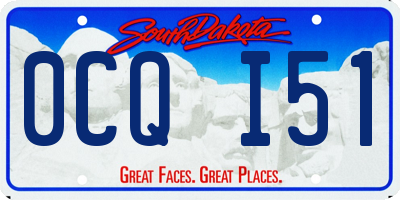 SD license plate 0CQI51