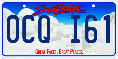 SD license plate 0CQI61