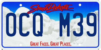 SD license plate 0CQM39
