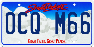 SD license plate 0CQM66