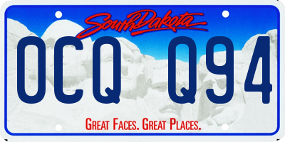 SD license plate 0CQQ94