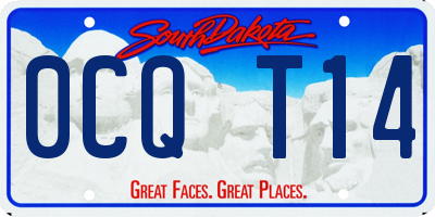 SD license plate 0CQT14