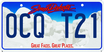 SD license plate 0CQT21