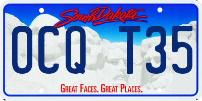 SD license plate 0CQT35