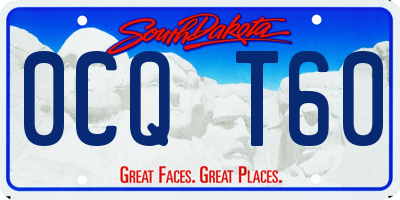 SD license plate 0CQT60