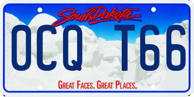 SD license plate 0CQT66