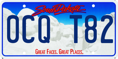 SD license plate 0CQT82