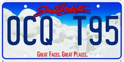 SD license plate 0CQT95