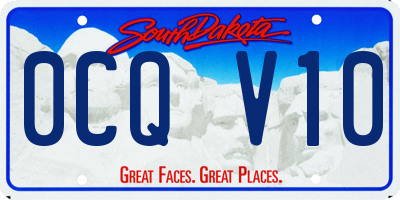 SD license plate 0CQV10