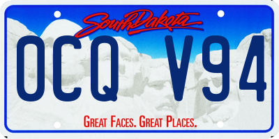 SD license plate 0CQV94