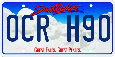 SD license plate 0CRH90