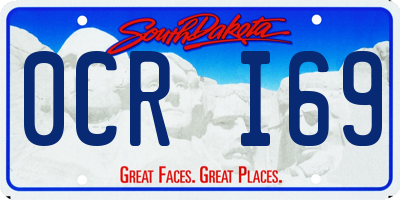 SD license plate 0CRI69