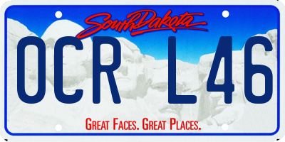 SD license plate 0CRL46