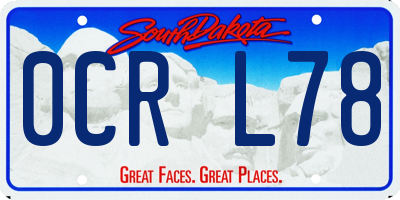 SD license plate 0CRL78