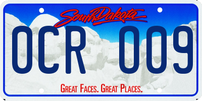 SD license plate 0CRO09