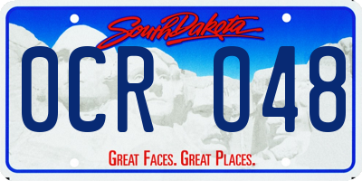 SD license plate 0CRO48