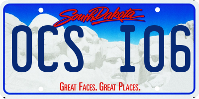 SD license plate 0CSI06