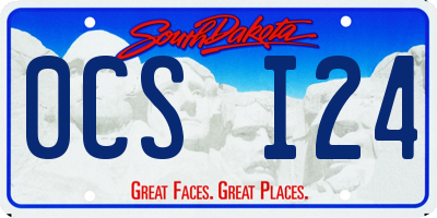 SD license plate 0CSI24