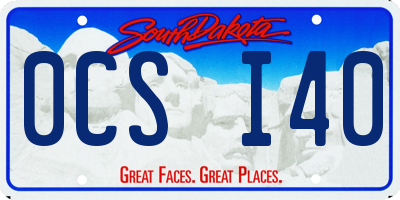 SD license plate 0CSI40