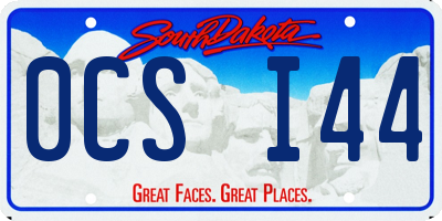 SD license plate 0CSI44