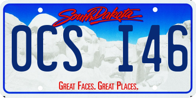 SD license plate 0CSI46