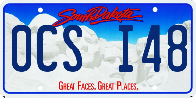 SD license plate 0CSI48